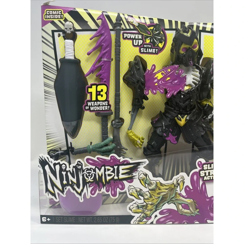 Ninjombie Jonin Knight Figure w Comic Book Slime Strike